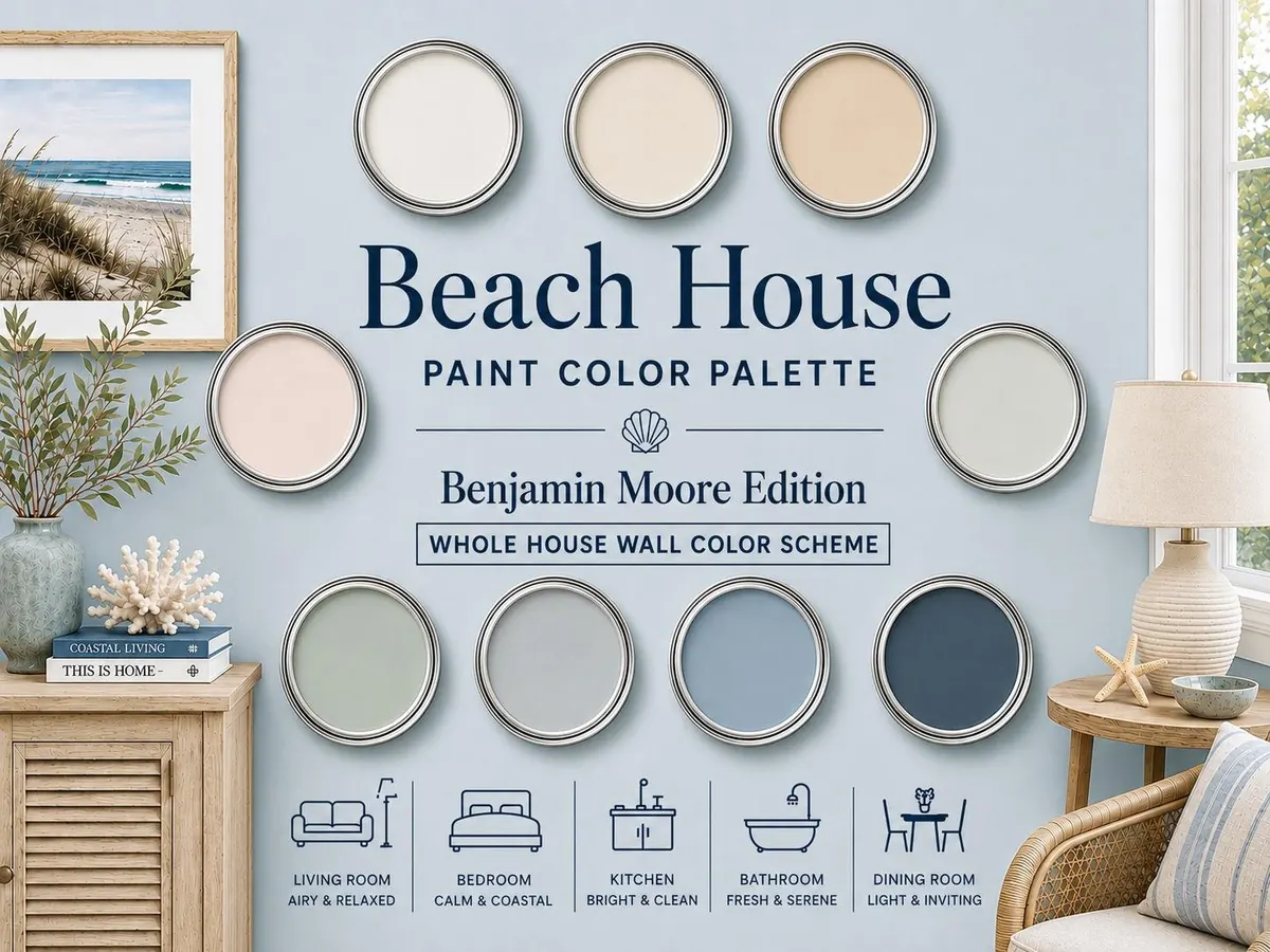 Beach House Paint Palette — Benjamin Moore
