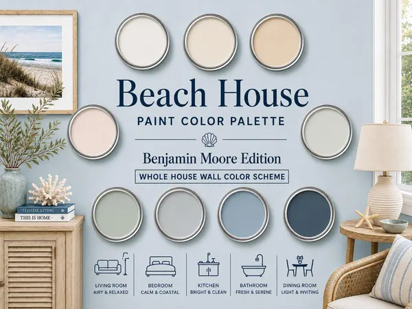 Beach House Paint Palette — Benjamin Moore — cover