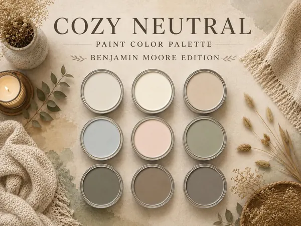 Cozy Neutral Paint Palette — Benjamin Moore — cover