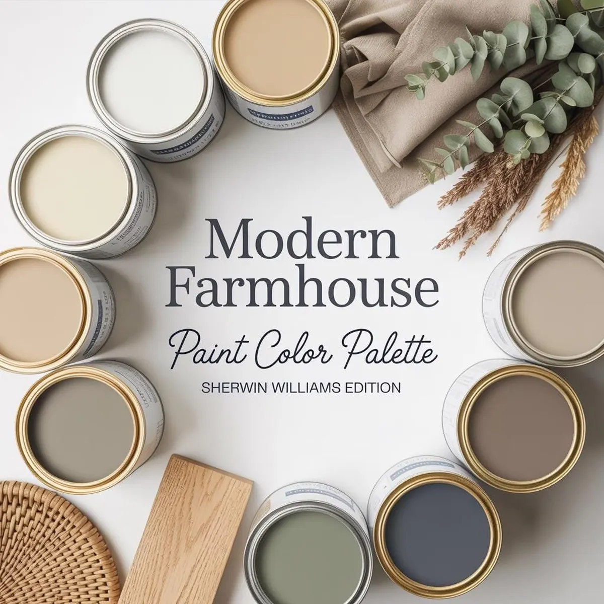 Modern Farmhouse Paint Palette — Sherwin-Williams
