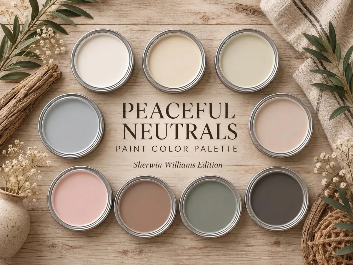 Peaceful Neutrals Paint Palette — Sherwin-Williams