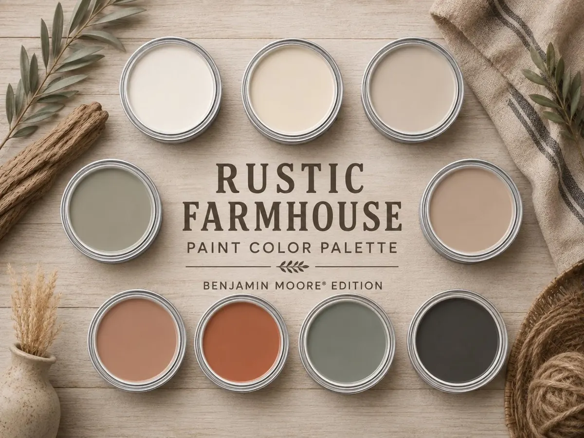 Rustic Farmhouse Paint Palette — Benjamin Moore