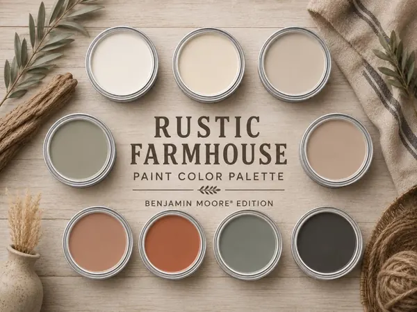 Rustic Farmhouse Paint Palette — Benjamin Moore — cover