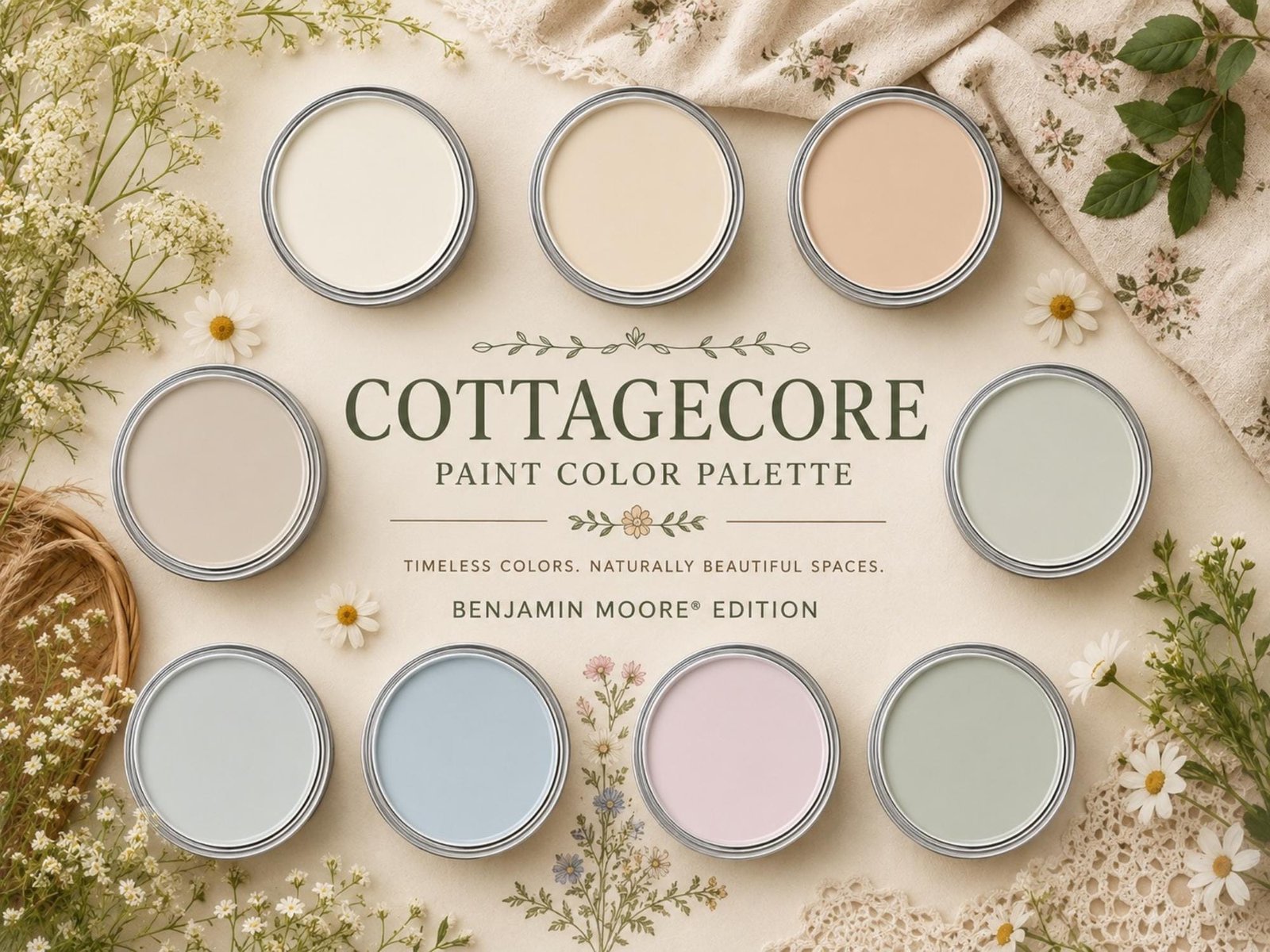 Cottagecore Palette (Benjamin Moore Colors)