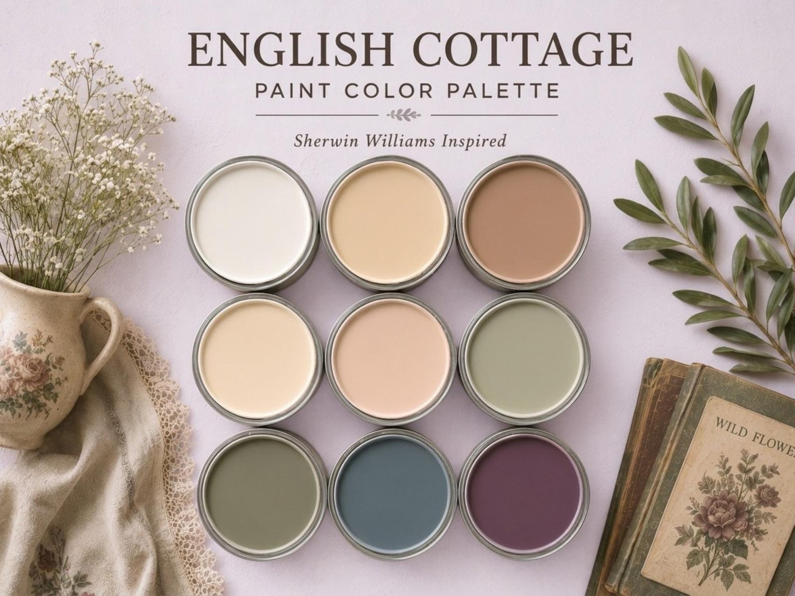 English Cottage Paint Palette (Sherwin-Williams Colors)