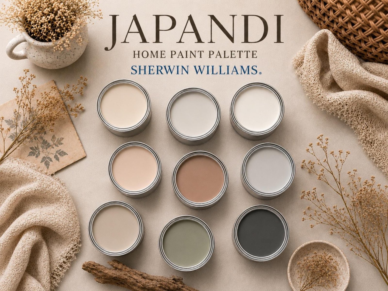 Japandi Paint Colors (Sherwin-Williams Colors)