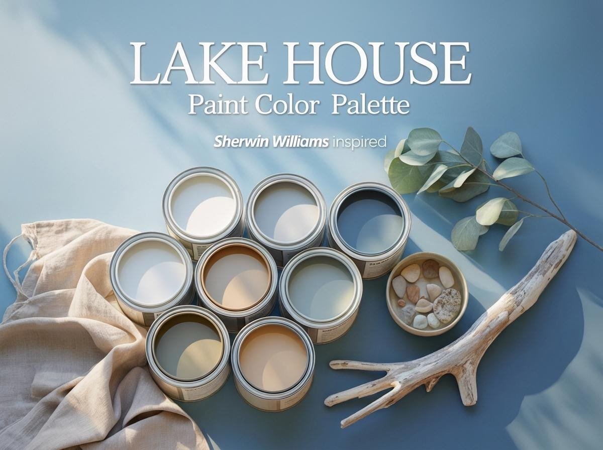 Lake House Paint Palette (Sherwin-Williams Colors)
