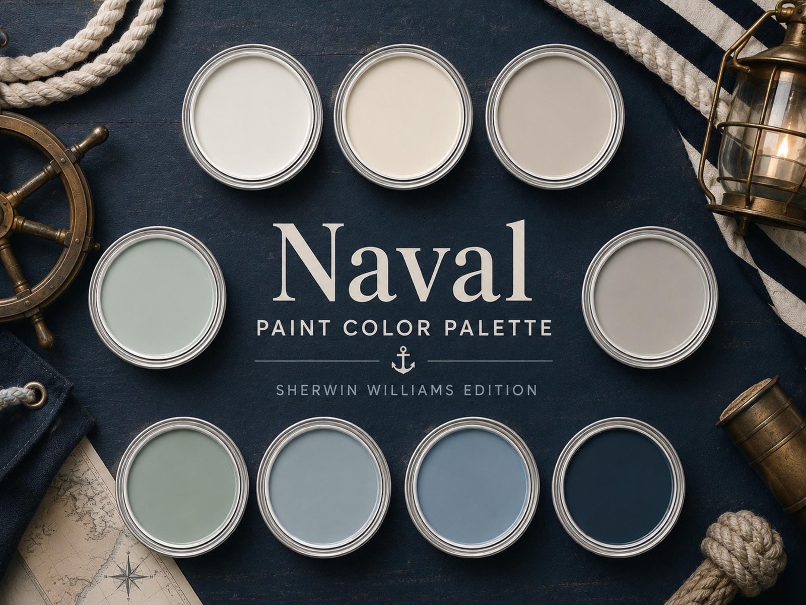 Naval Paint Color Palette (Sherwin-Williams Colors)