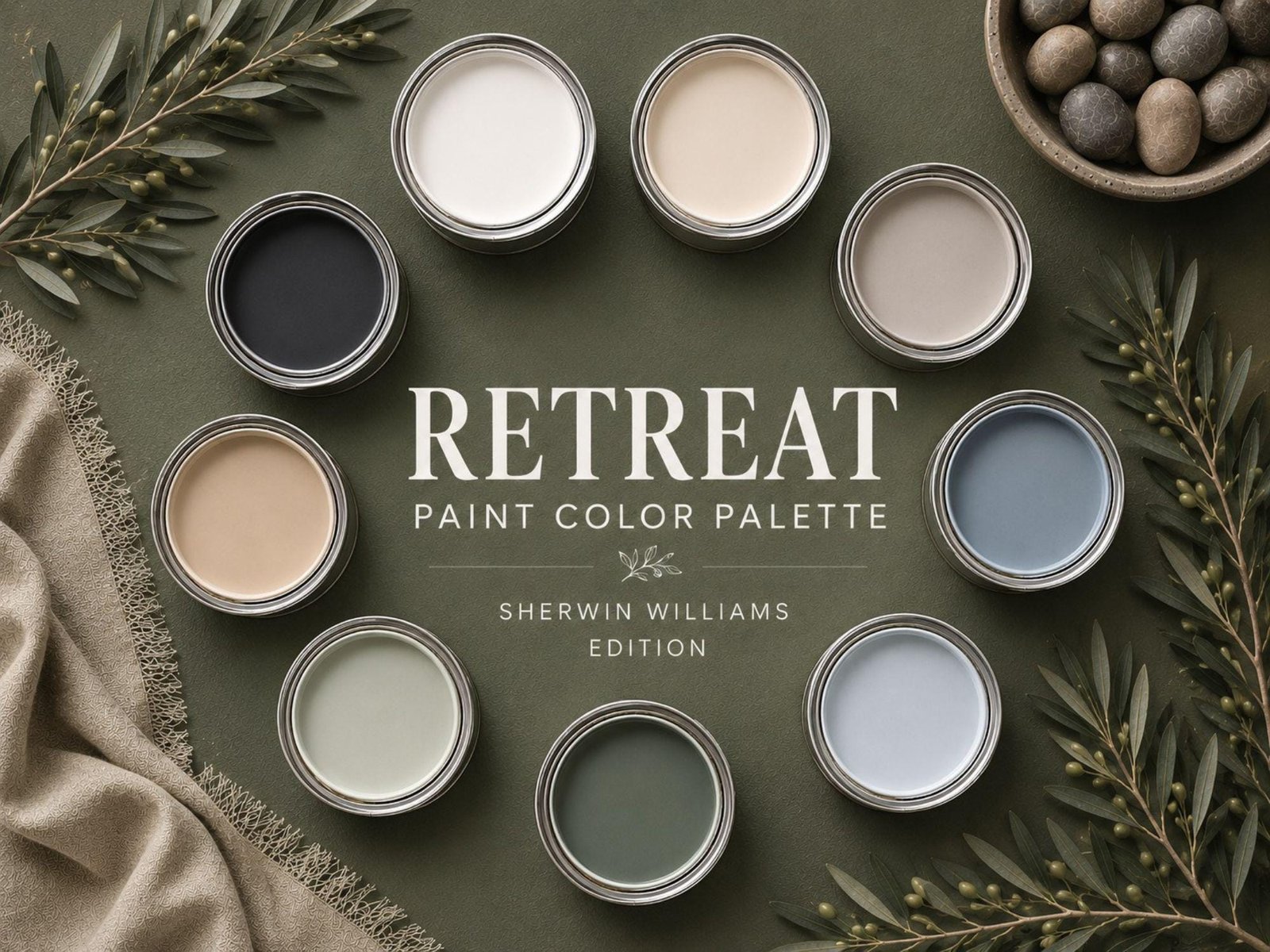 Retreat Color Palette (Sherwin-Williams Colors)