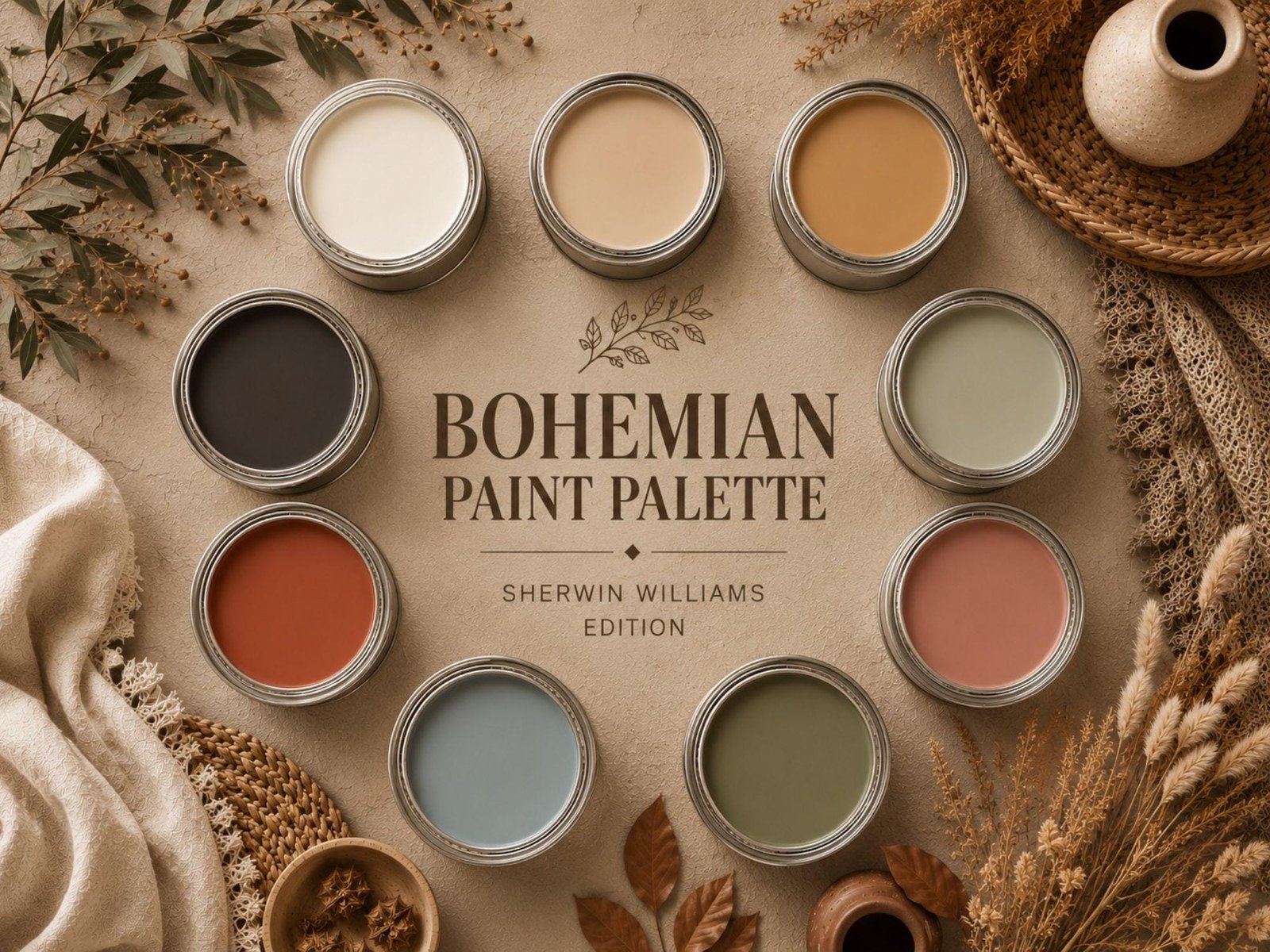 Bohemian Paint Palette (Sherwin-Williams Colors)
