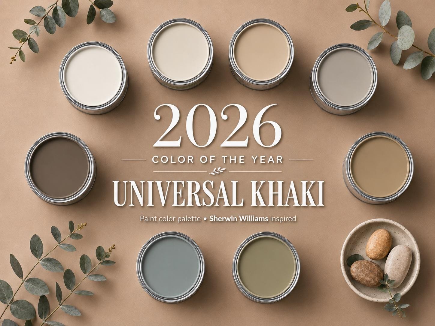 Universal Khaki Paint Color Palette (Sherwin-Williams Colors)